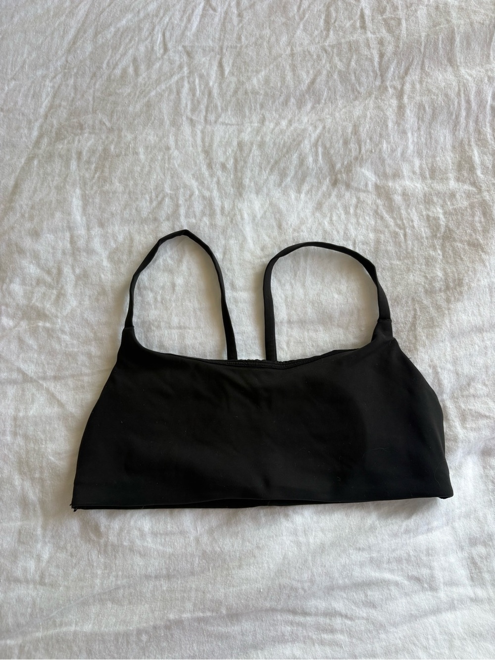 lululemon athletica Black Slim-Strap Sports Bra